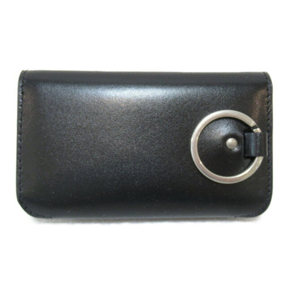 Balenciaga Black Case Key Leather Keychains Accessories